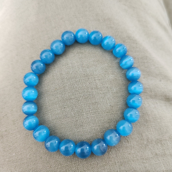 --4💎 for $15-- Blue Beaded Bracelet - Picture 1 of 2
